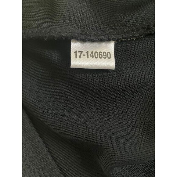 Ann Taylor LOFT Black Faux Wrap Sheath Dress Deep V-Neck Size 2 - Picture 5 of 6